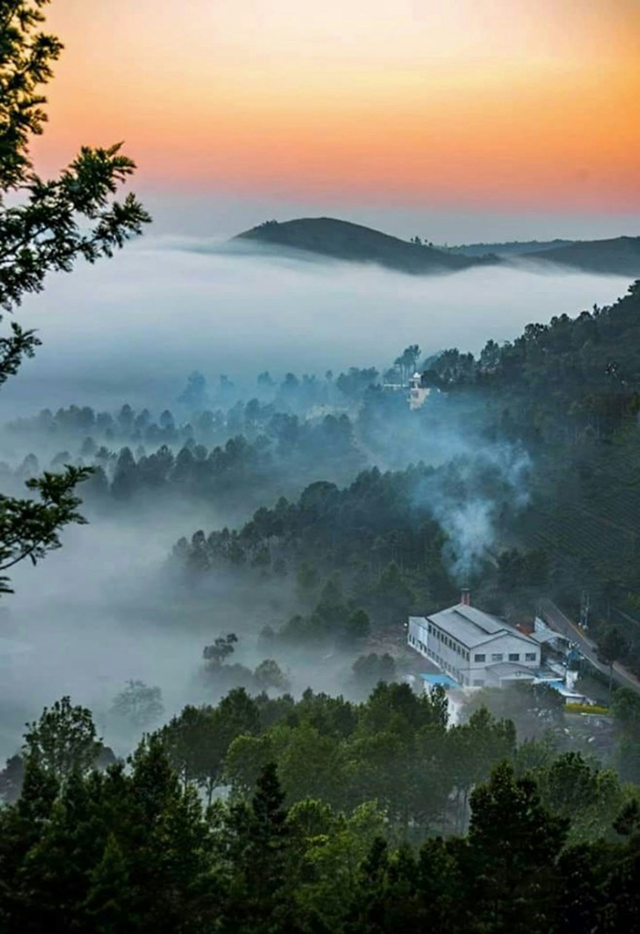 Pemandangan luar