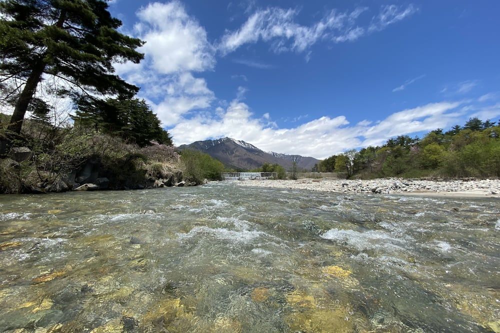 Pemandangan luar