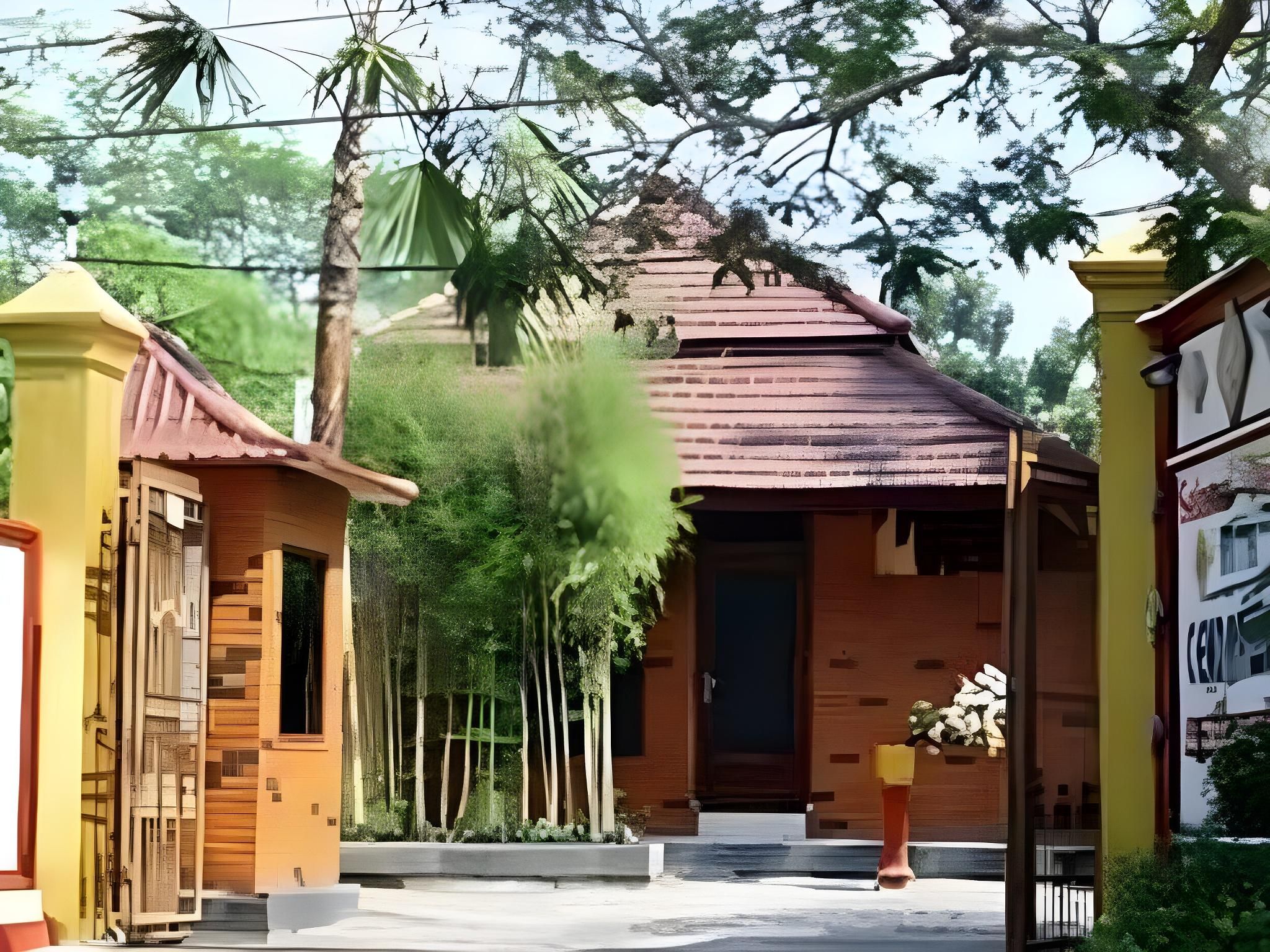 Pemandangan luar