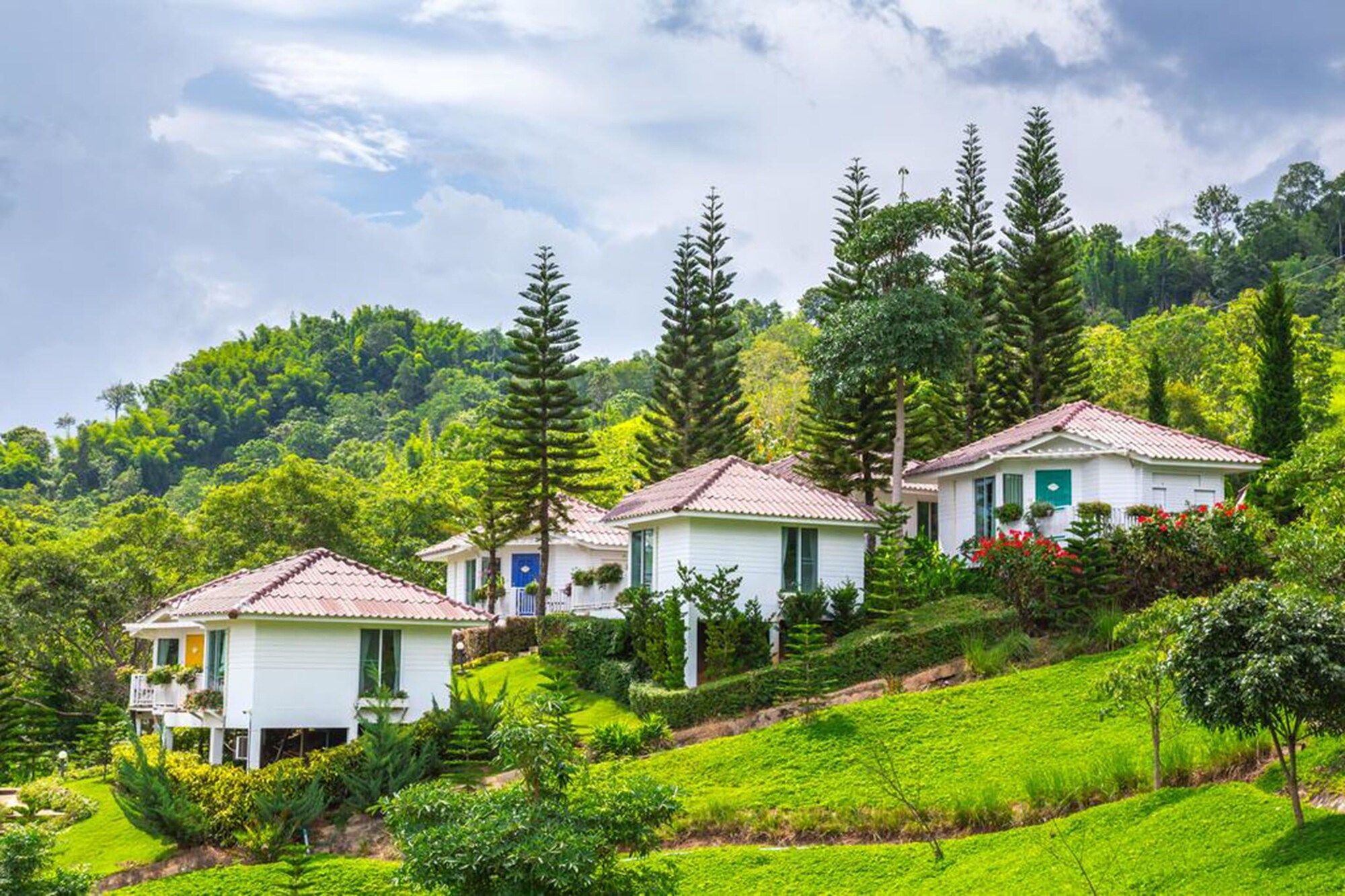 Pemandangan luar