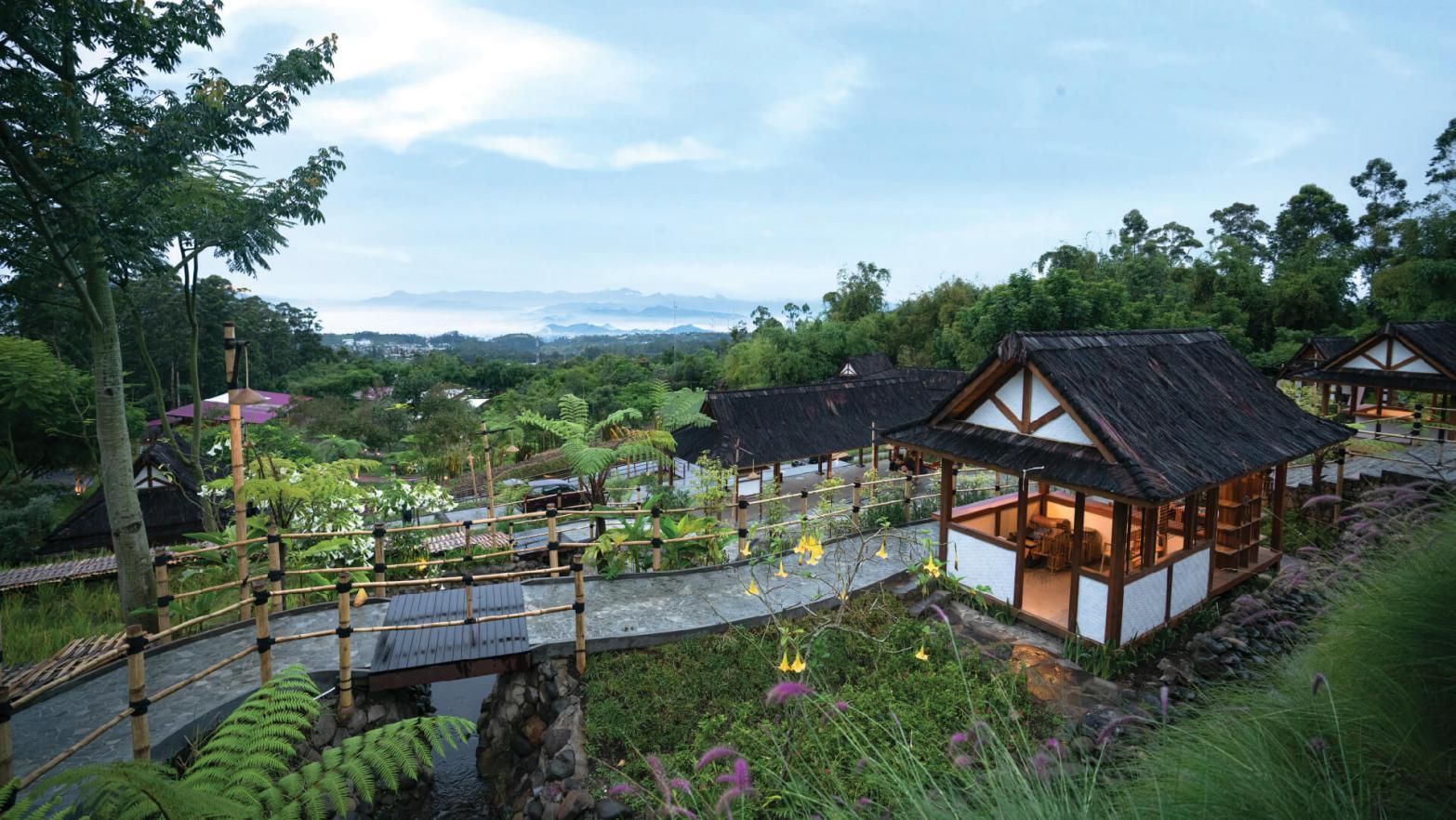 Pemandangan luar