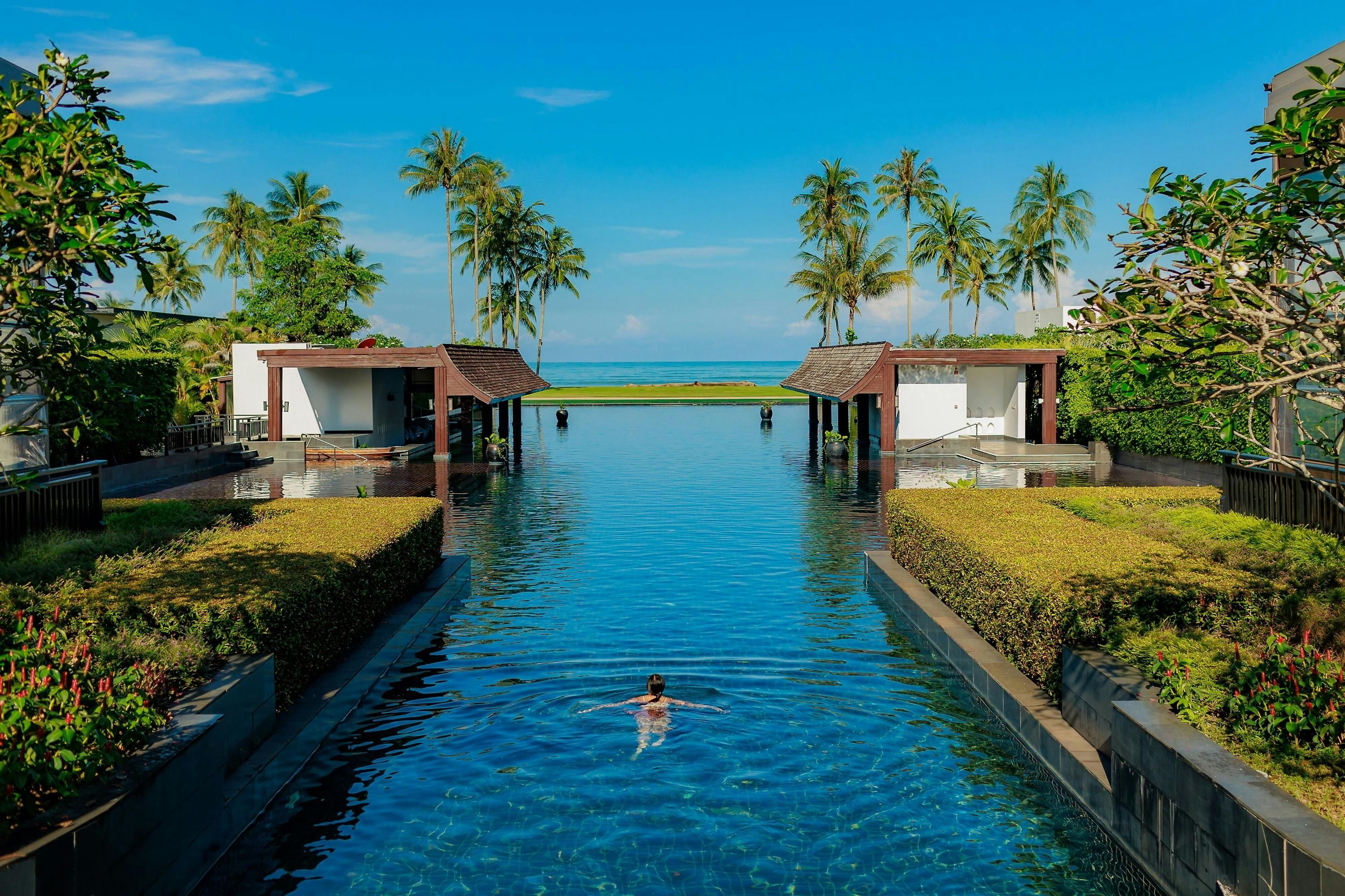Pemandangan luar