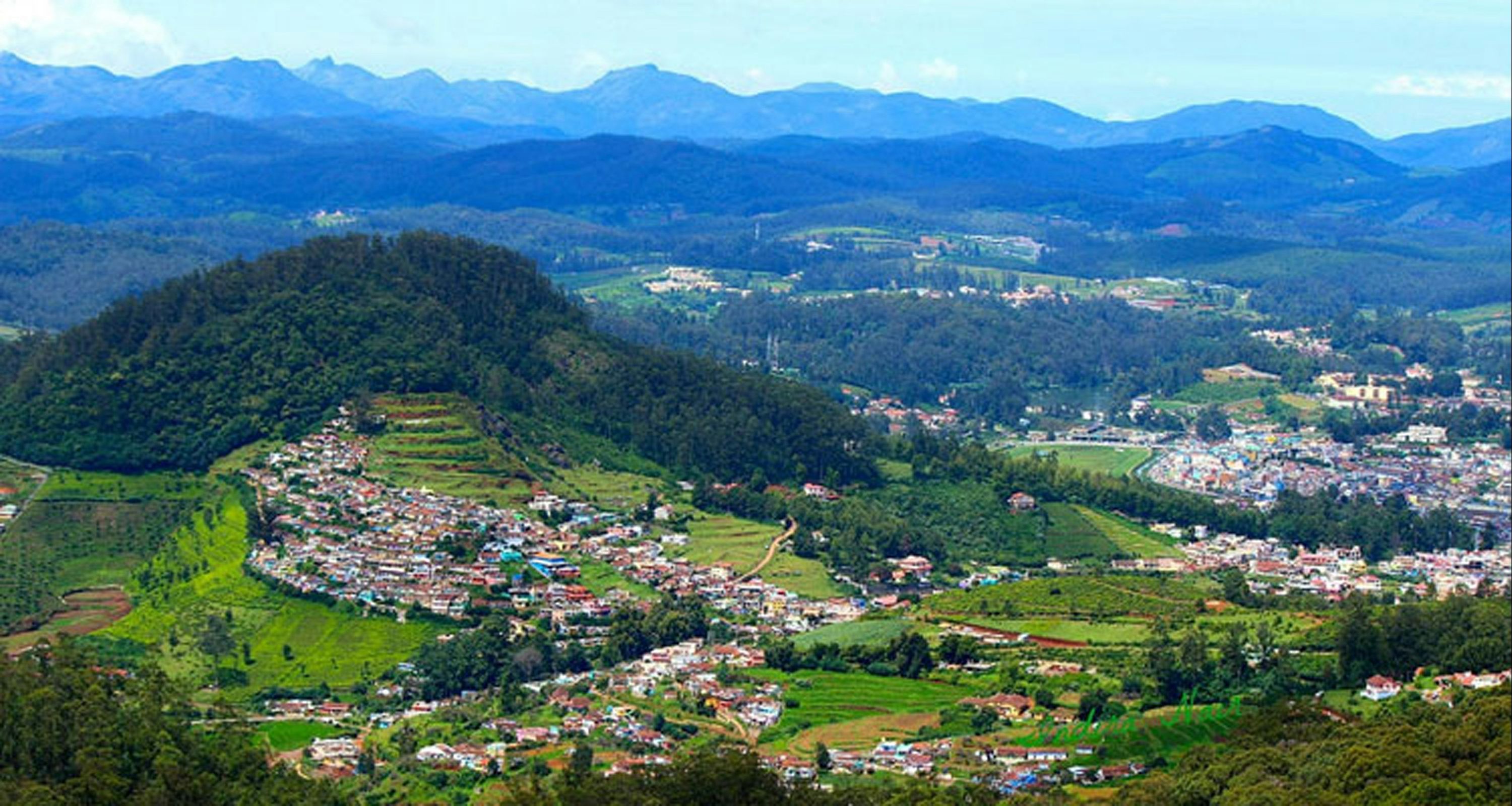 Pemandangan luar