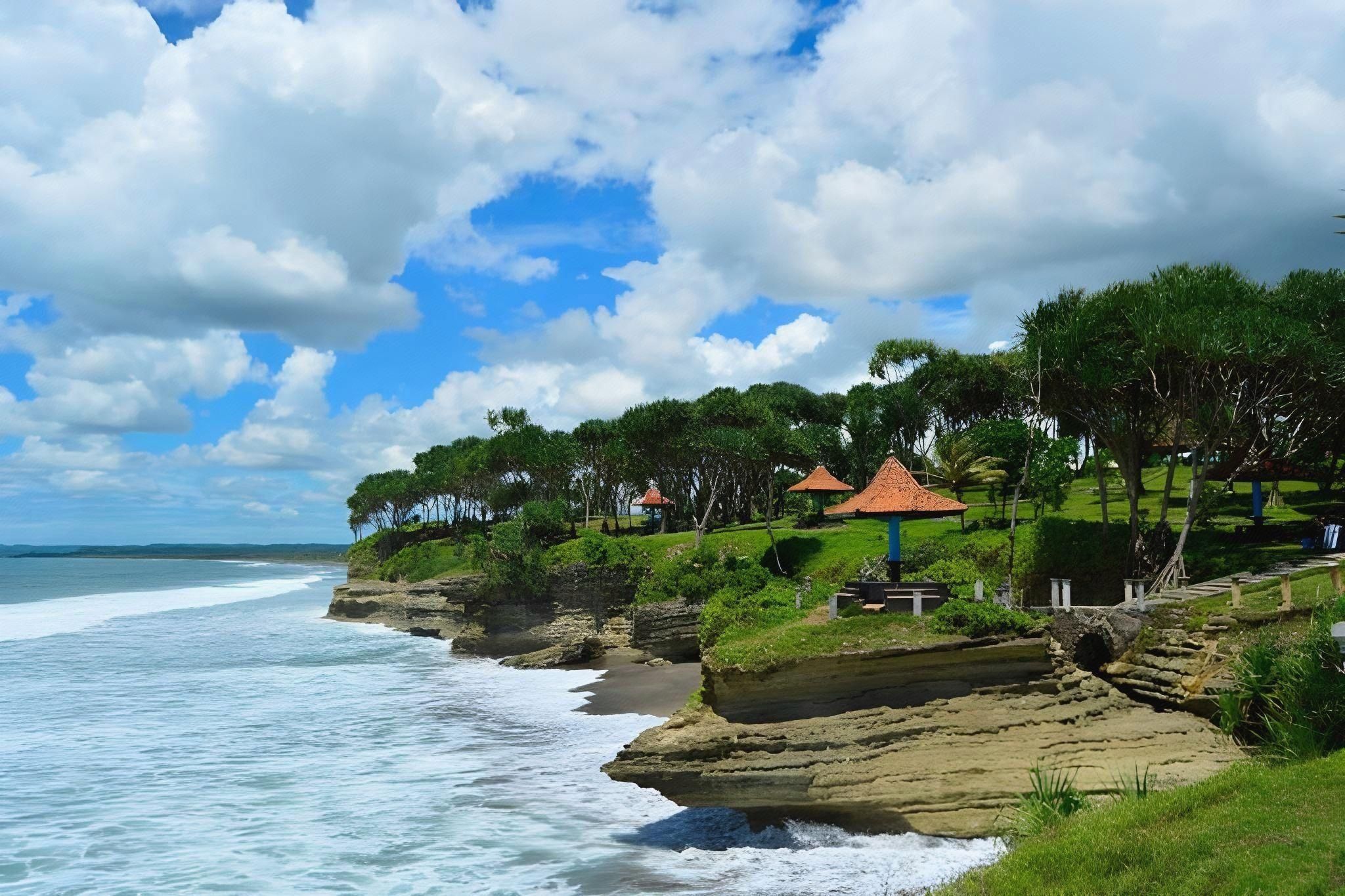 Pemandangan luar