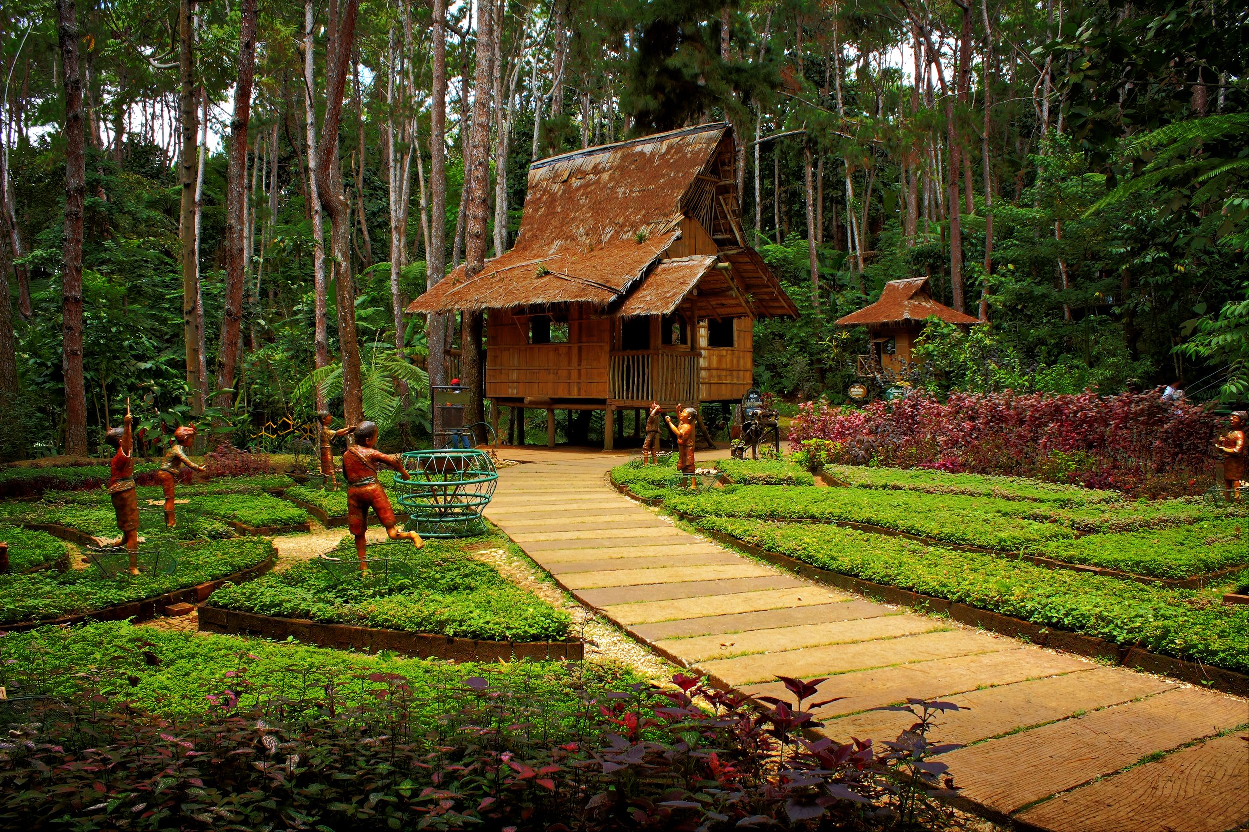 Pemandangan luar
